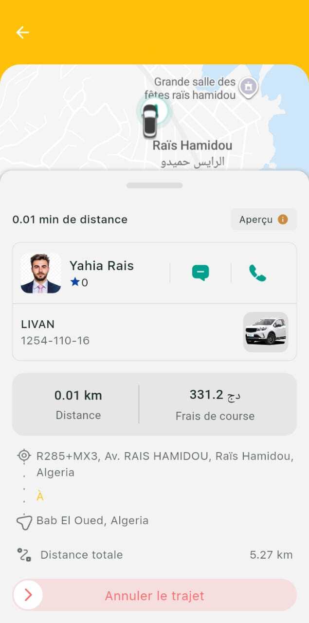 Suivre le chauffeur
